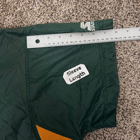 Starter x Pro Line Green Bay Packers NFL Men L Short Sleeve Pullover Windbreaker - Picture 9 of 11